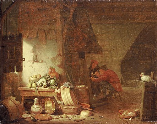 Interior of Peasant's Kitchen, , Hendrick Martensz Sorgh