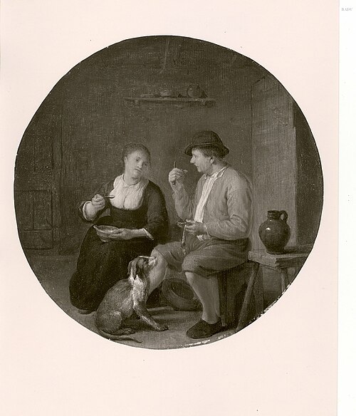 Peasant couple taking their meal, 1649, Hendrick Martensz Sorgh