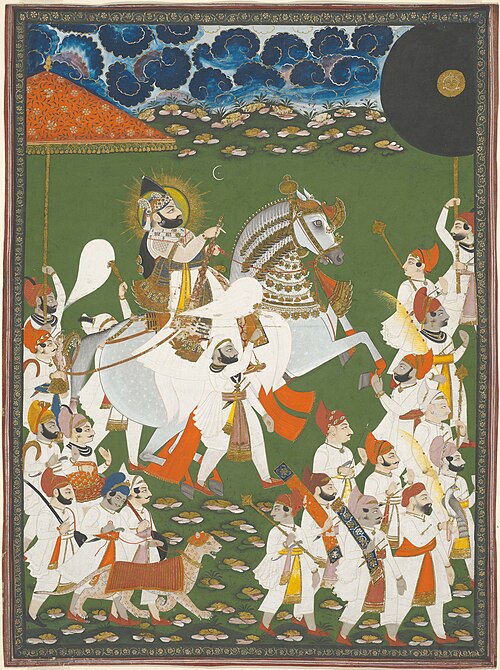 Maharana Bhim Singh in Procession, 1820, Ghasi