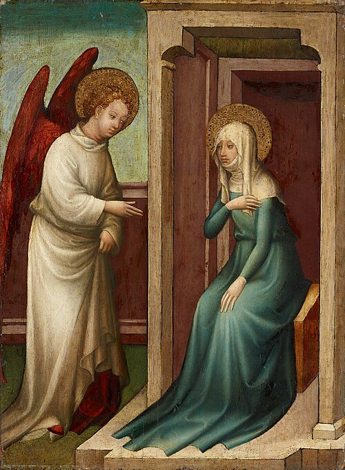 Annunciation to Saint Ann, 1430, Meister der Darbringungen