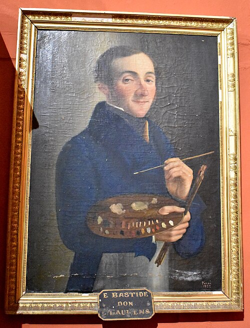 Autoportrait de E. Bastide, 1822, E. Bastide