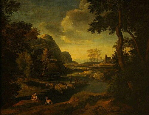 A Classical Landscape, 1772, Johann Heinrich Müntz
