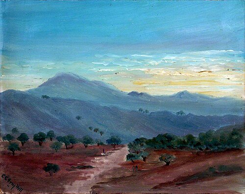 Valley with Olive Trees, 1899, Caroline Emily Gray Hill