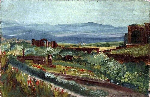 Landscape with Ruins in a Cultivated Valley, 1899, Caroline Emily Gray Hill
