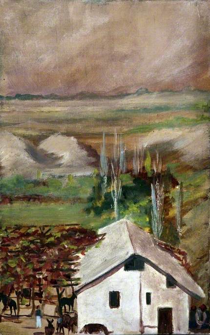 Landscape with a Farm House, Vineyard and Donkeys, 1899, Caroline Emily Gray Hill