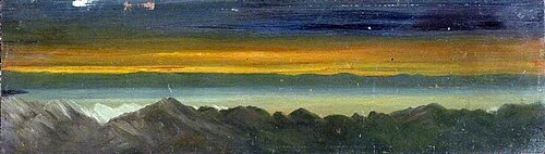 Mountains of Moab, Dead Sea and Nildemp (?) from Mount Scopus, 1899, Caroline Emily Gray Hill