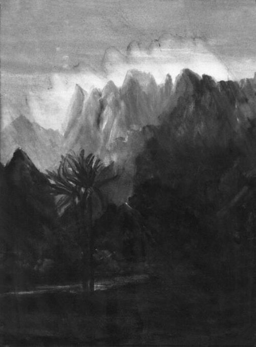 Camel Riders in a Rocky Mountain Pass from Simca to the Village of Tar, 1899, Caroline Emily Gray Hill