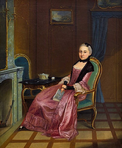 Bildnis einer unbekannten Dame., 1760, Johann Ludwig Aberli