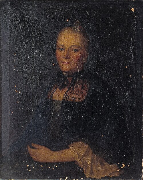 Unknown woman of the Walther family, 1762, Johann Ludwig Aberli
