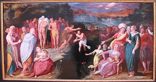Le Baptème du Christ, 1600, Haarlem Master (active circa 1600)