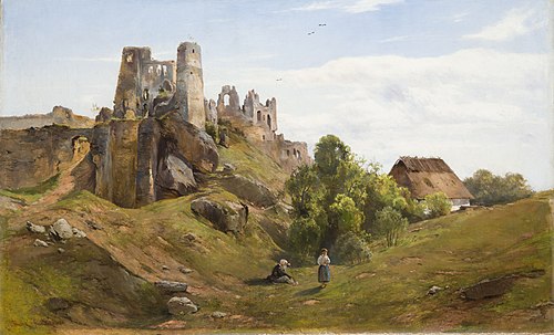Ruins of Odrzykoń, 1880, Henryk Grabiński