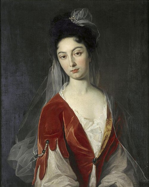 Bildnis Susanna Margaretha Frisching geb. Stürler (de Serraux), Gattin des Johann Frisching, 1706, Johann Rudolf Huber