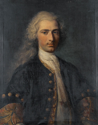 Bildnis Niklaus Tscharner (1694-1721), Offizier, 1719, Johann Rudolf Huber