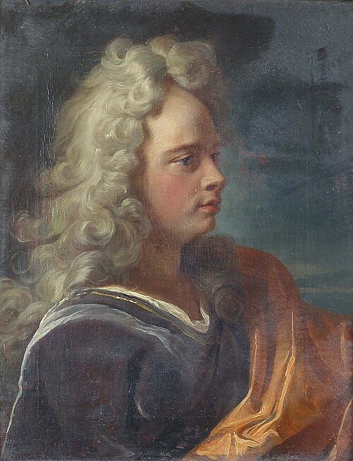 Porträt des Friedrich Emanuel Gross, 1720, Johann Rudolf Huber