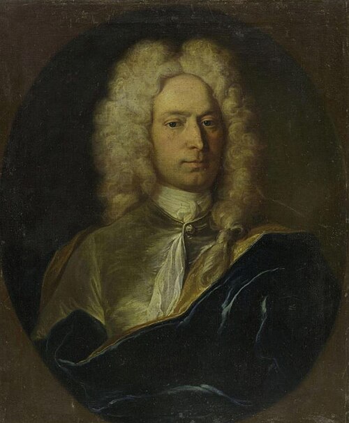 Bildnis eines Unbekannten, 1722, Johann Rudolf Huber