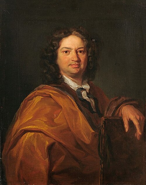Portrait d'un artiste inconnu, 1703, Johann Rudolf Huber