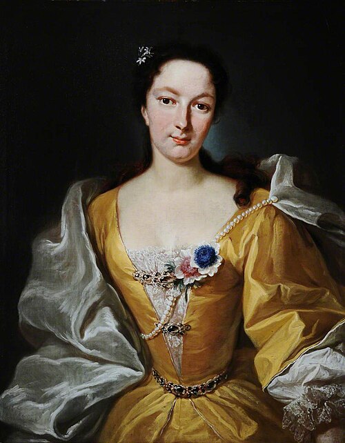 A Lady of the d'Hervart Family, 1730, Johann Rudolf Huber