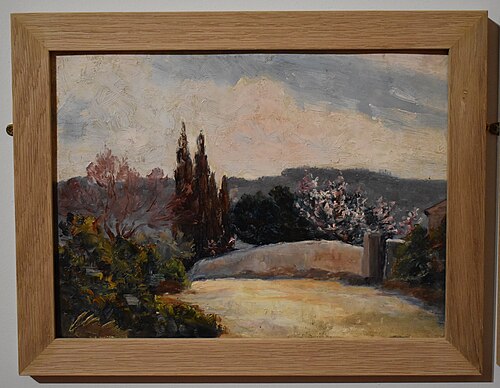 Le chemin descendant aux cyprès, 2000, Cyrille Rougier
