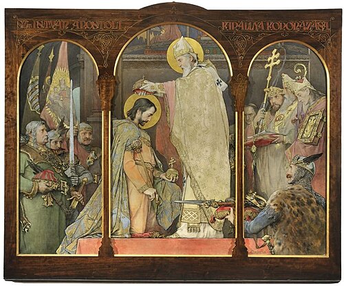 The Coronation of Saint Stephen, 1900, Ignác Roskovics