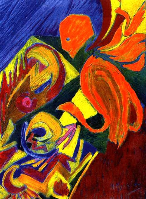 Portrait of the Artist, 1916, Nikolaï Koulbine