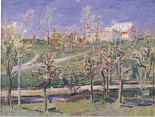 Landscape at Lind-Sternberg II, 1931, Felix Esterl