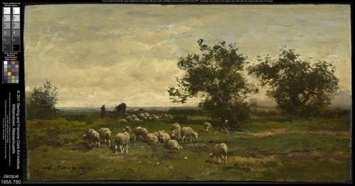 Paysage aux moutons, 1874, Charles Jacque