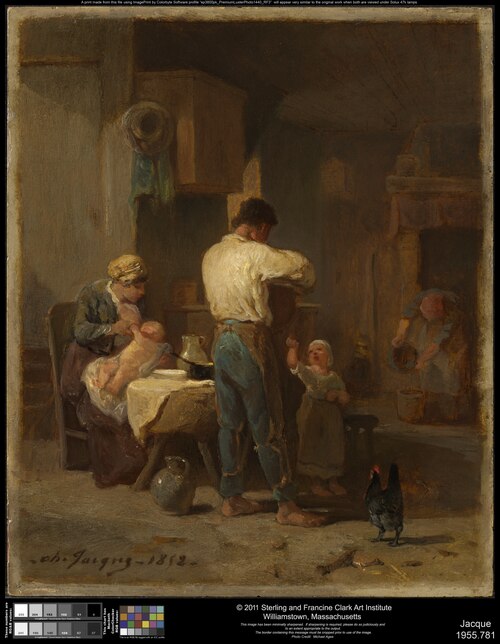 Interior, 1852, Charles Jacque