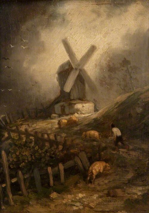 The Windmill, , Charles Jacque