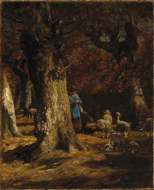 The Old Forest, 1865, Charles Jacque