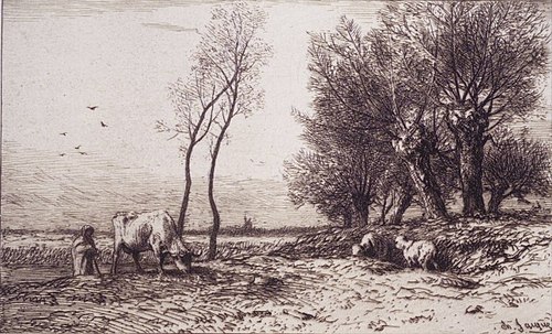 Winter, 1863, Charles Jacque