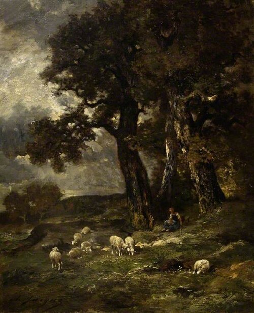 L' orage lointain, , Charles Jacque