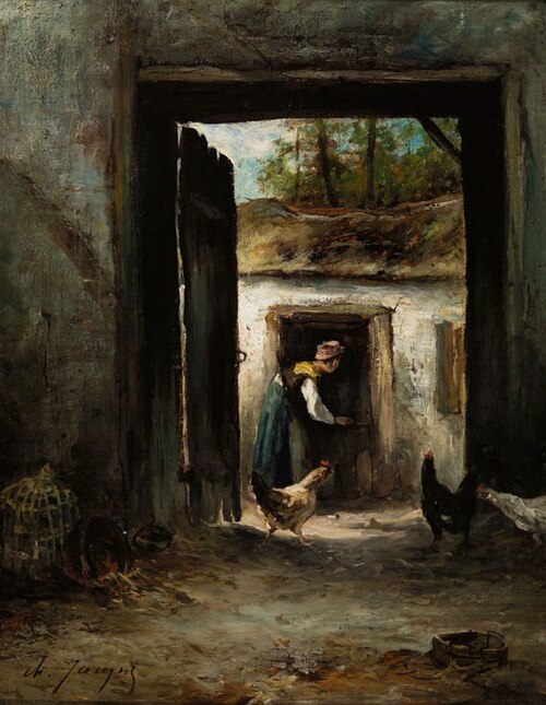 Barn Yard, , Charles Jacque