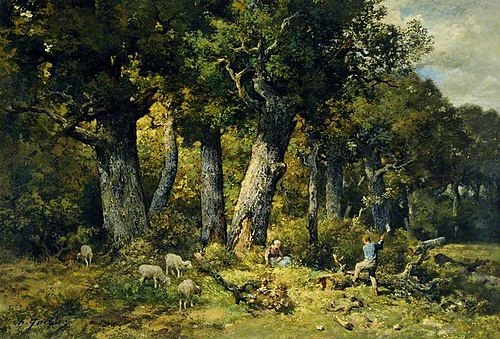Forest Scene, 1855, Charles Jacque