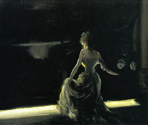 Girl on Stage, 1906, Everett Shinn