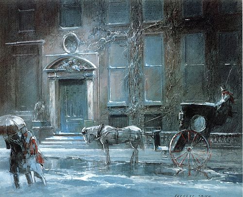 The Canfield Gambling House, 1912, Everett Shinn