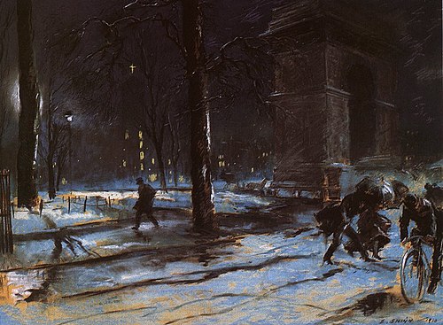 Washington Square, 1910, Everett Shinn
