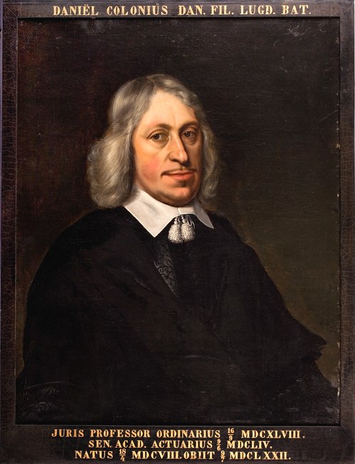 Portret van Daniel Colonius, hoogleraar Rechtsgeleerdheid te Leiden, 1601, unknown