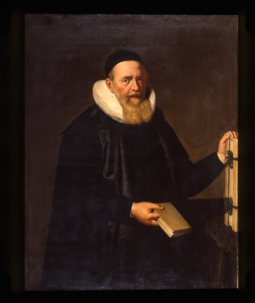 Portret van Daniel I.F. Hochedaeus de la Vigne, Waals predikant te Dordrecht, 1601, unknown