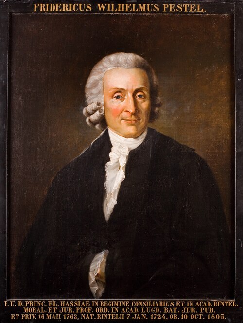 Portret van Friedrich Wilhelm von Pestel, hoogleraar Rechtsgeleerdheid te Leiden, 1701, unknown