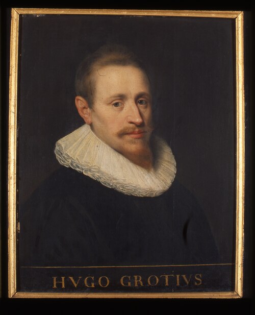 Portret van Hugo de Groot, rechtsgeleerde en staatsman, 1601, unknown