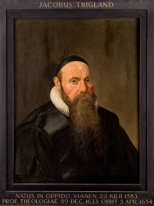 Portret van Jacobus Trigland, hoogleraar Godgeleerdheid te Leiden, 1601, unknown