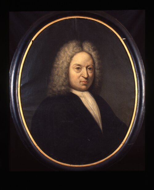Portret van Jean Le Clerc, theoloog en filosoof, 1701, unknown