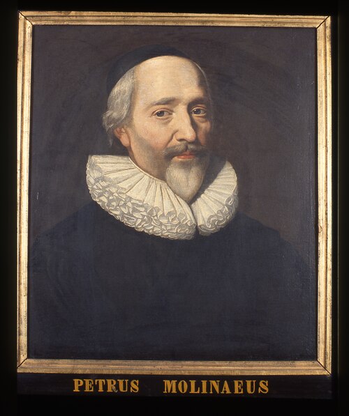 Portret van Petrus Molinaeus (Du Moulin), hoogleraar Redeneerkunde te Leiden, 1601, unknown