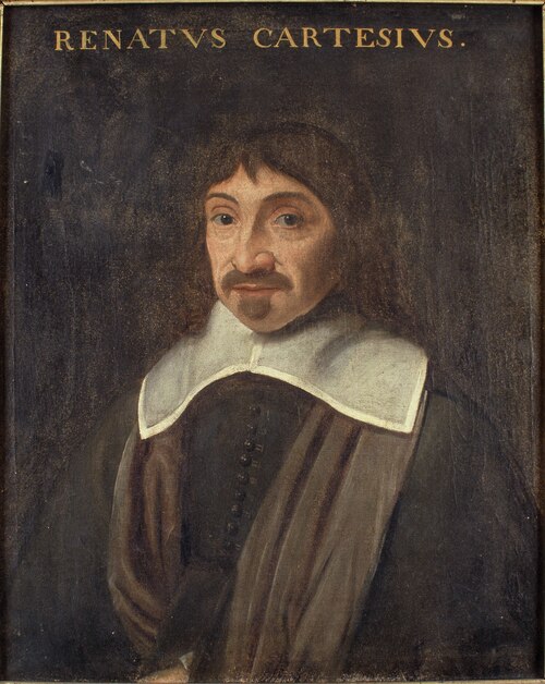 Portret van René Descartes, filosoof en wiskundige, 1601, unknown