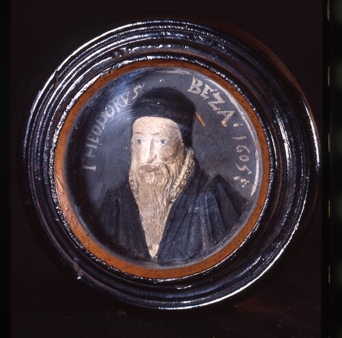 Portret van Theodorus Beza (of Bèze), theoloog, 1701, unknown
