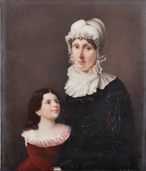 Lucretia Elizabeth Hanneby (Morgan) and Judith Livingston, , Friedrich Till