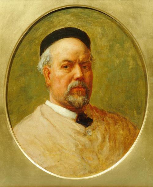 Portrait of Henry Hugh Armstead, RA, 1884, John Evan Hodgson