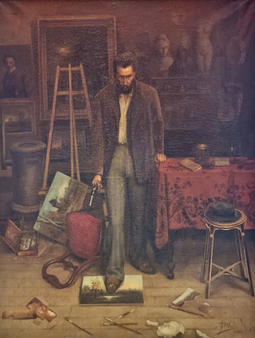 Art, misère, désespoir, folie!, 1880, Jules Blin