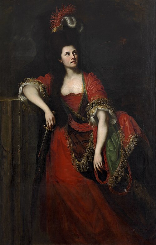 Johanna Sacco als "Medea", 1786, Joseph Hickel