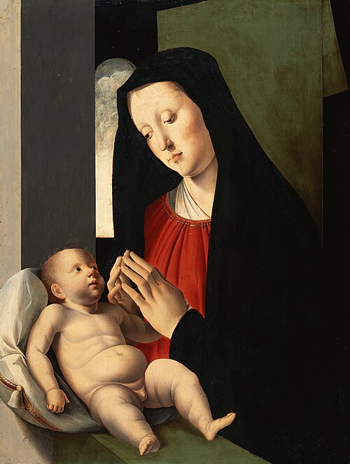 Mary adoring the Child, , Alvise Vivarini